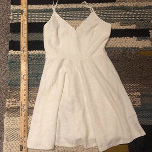 White Lulu’s Lace Mini Dress